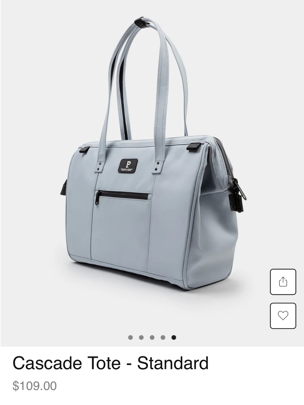Portland Gear Tote in Cloud (Bag is EUC / missing cross body strap)